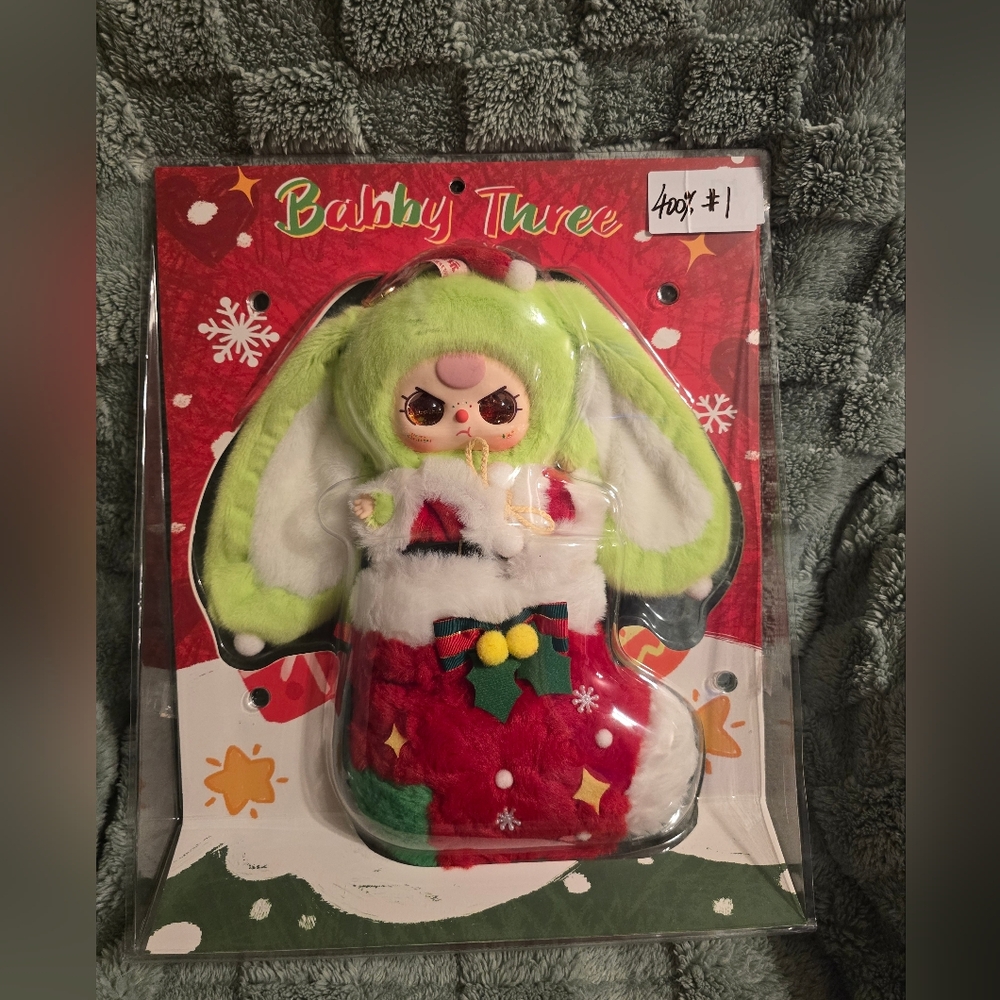 Baby Three Limited Edition 400% Christmas Stocking With Liquid Glitter Eyes